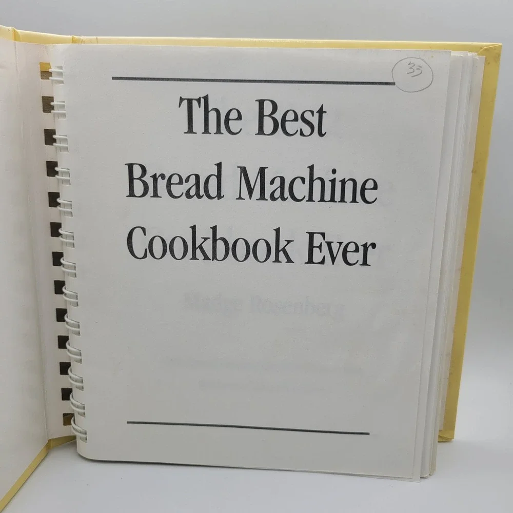 The Best Bread Machine Cookbook Ever Madge Rosenberg 1992‎ Vintage Recipes